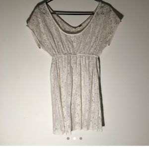 White lace Free People dress